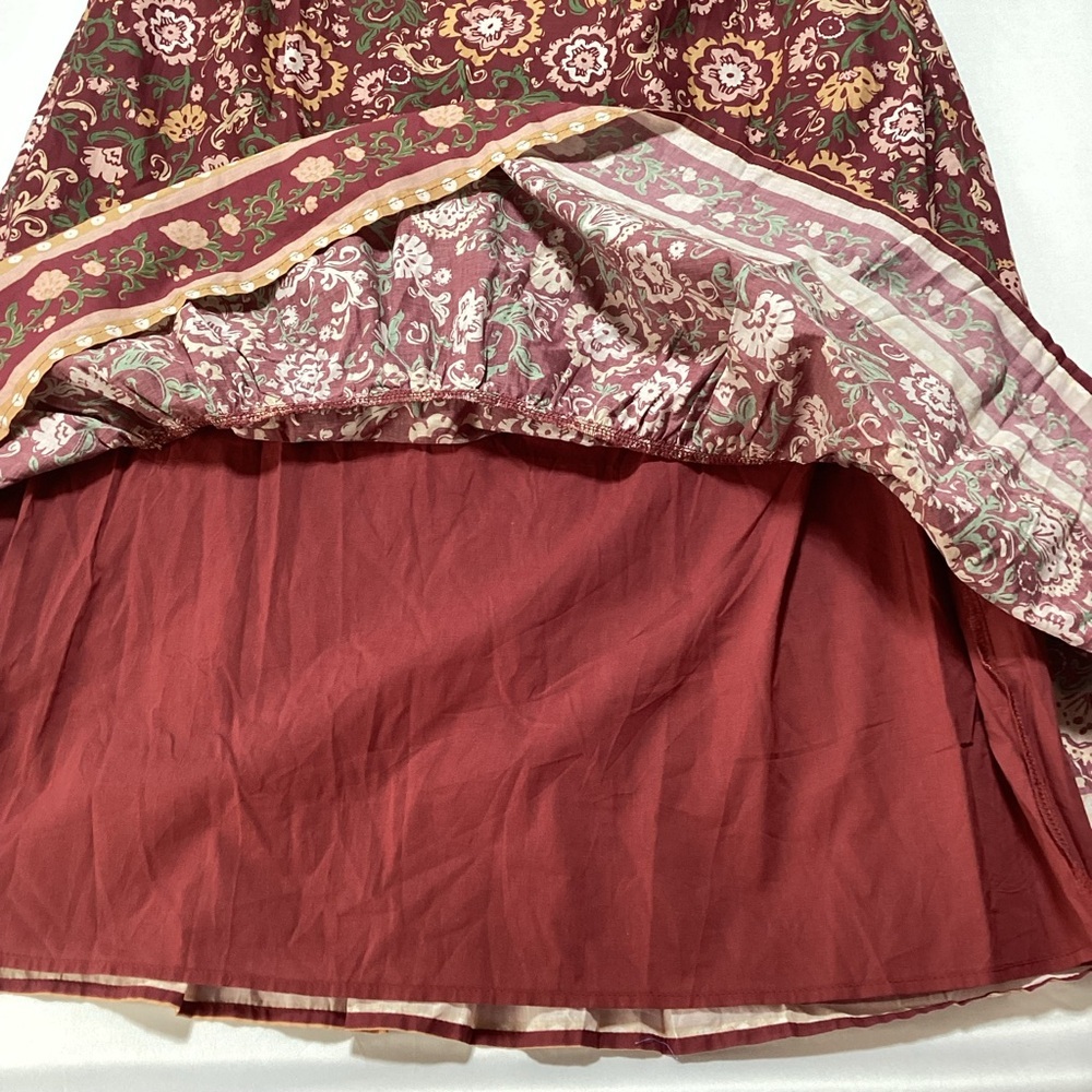 Storia Burgundy Floral Dress - Picture 5 of 11